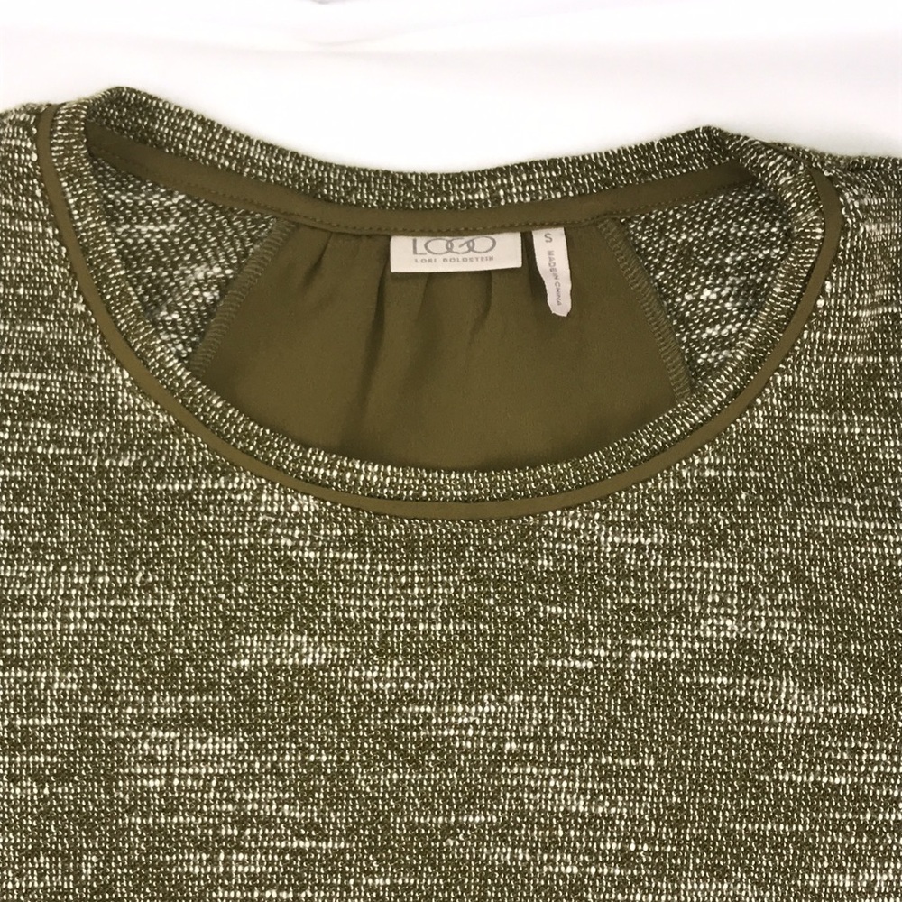 LOGO by Lori Goldstein Blouse Med Melange Boucle S - Picture 3 of 7